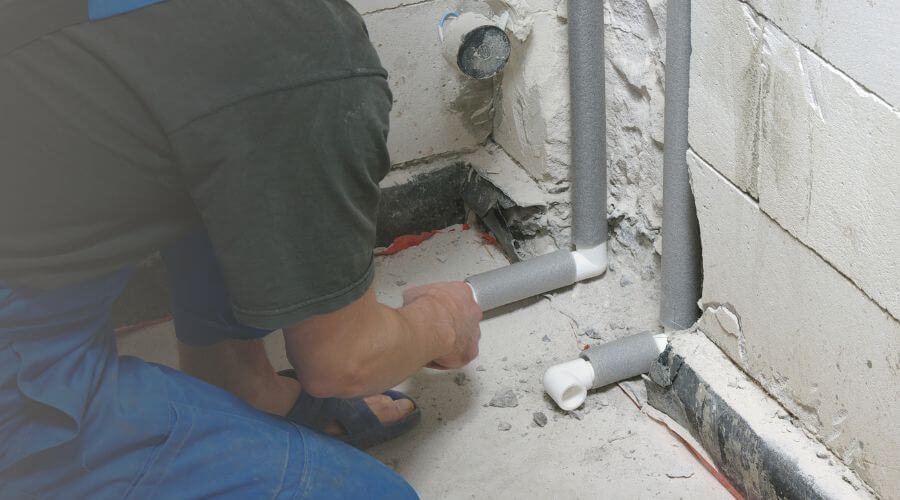 Local sewer line repair in East Greenwich, RI
